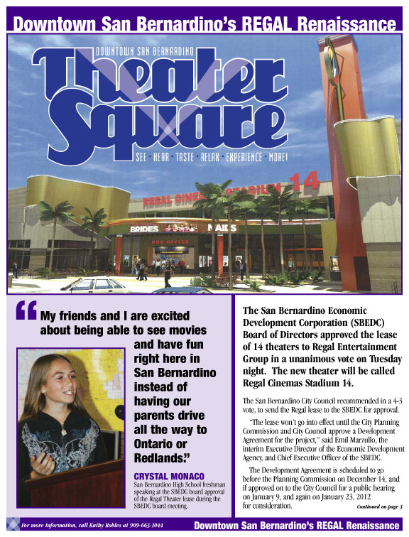Theater Square - Regal Theater Newsletter